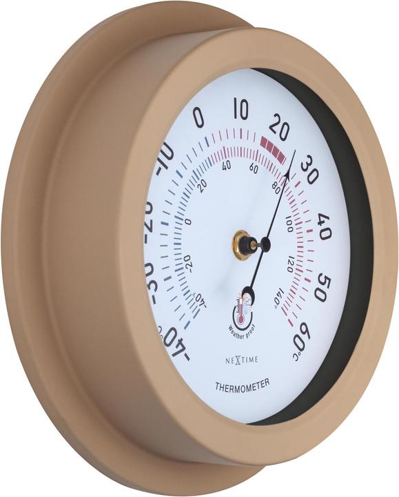 Produktbild Nextime Thermometer Lily Ø 22 cm, Braun