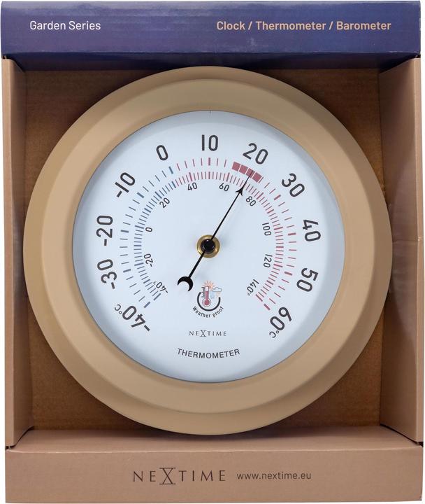 Produktbild Nextime Thermometer Lily Ø 22 cm, Braun