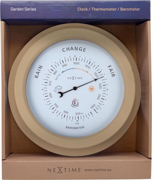Image du produit Nextime Baromètre Orchidée Ø 22 cm, brun