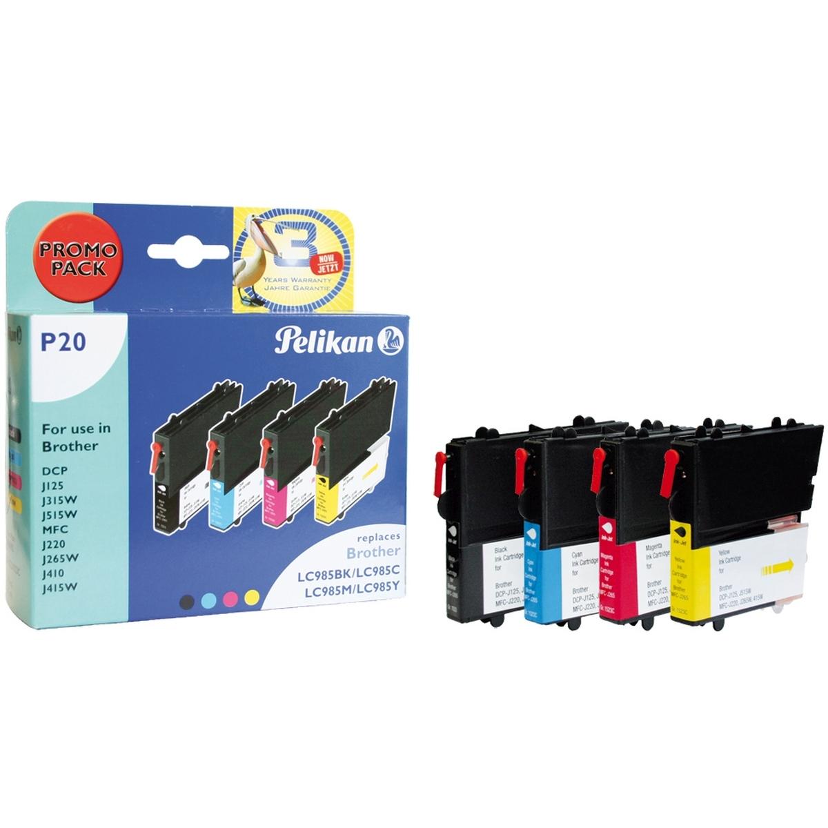 Pelikan, Druckerpatrone, Lc-985 (M, BK, C, Y)