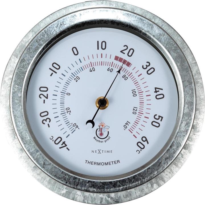Produktbild Nextime Thermometer Lily Ø 22 cm, Silber