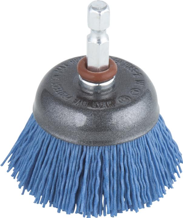 Produktbild wolfcraft 1 Nylondraht-Topfbürste soft ø50mm