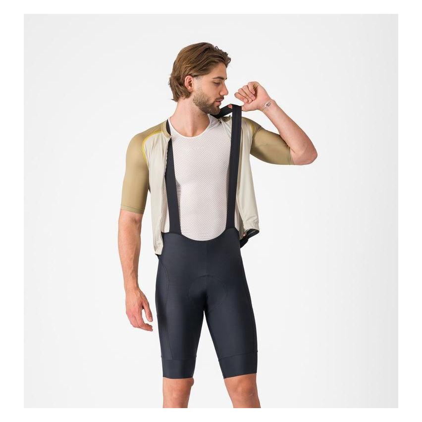 Castelli, Mannen, Fietsbroek, Unlimited 2 Cargo Bibshort (M), Zwart, Blauw