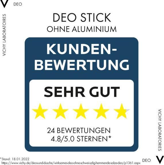 Nährwerte und Zutaten Vichy Stick hautberuhigend (Stick, 78 g)