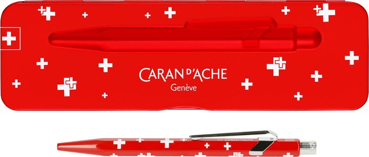 Image du produit Caran d'Ache 849 Totally Swiss mit Etui (Blanc, Rouge, 1 x)