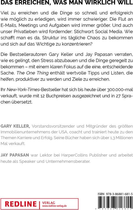 Immagine prodotto The One Thing (Tedesco, Jay Papasan, 2017)