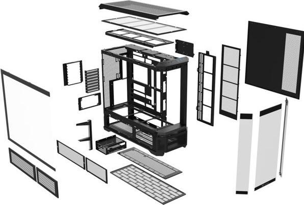 Image du produit Thermaltake "View 600 TG Black" (mATX, ATX, E-ATX)