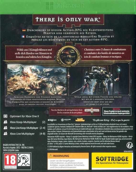 Produktbild Bigben Warhammer 40.000 Inquisitor Martyr (Xbox One X, Xbox Series X, Multilingual)