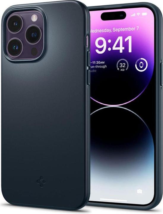 Produktbild Spigen Thin Fit iPhone 14 Pro case - Total eclipse blue (Apple iPhone 14 Pro)