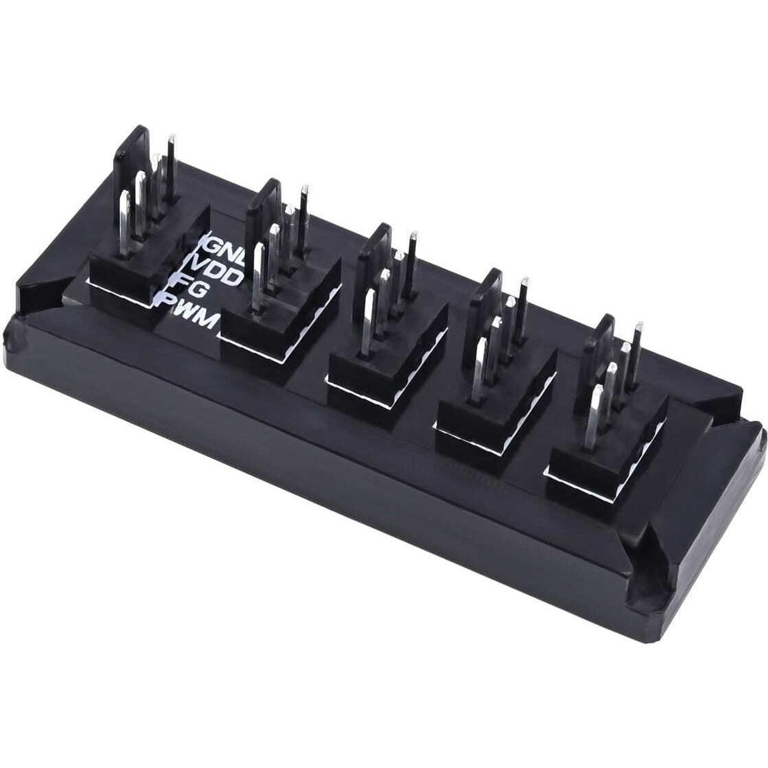 Phobya 4Pin PWM auf 4x 4Pin Splitter (4 Lüfter), Lüftersteuerung, Schwarz