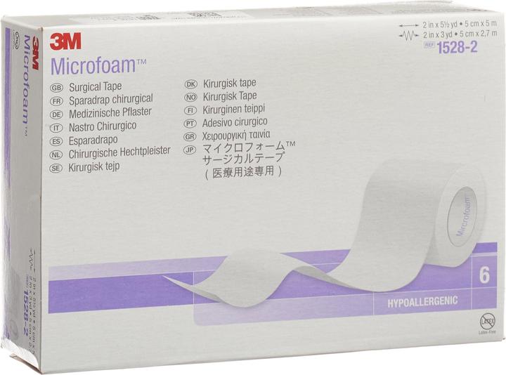 Actual product image 3M Microfoam foam plaster 50mmx5m (6 x)