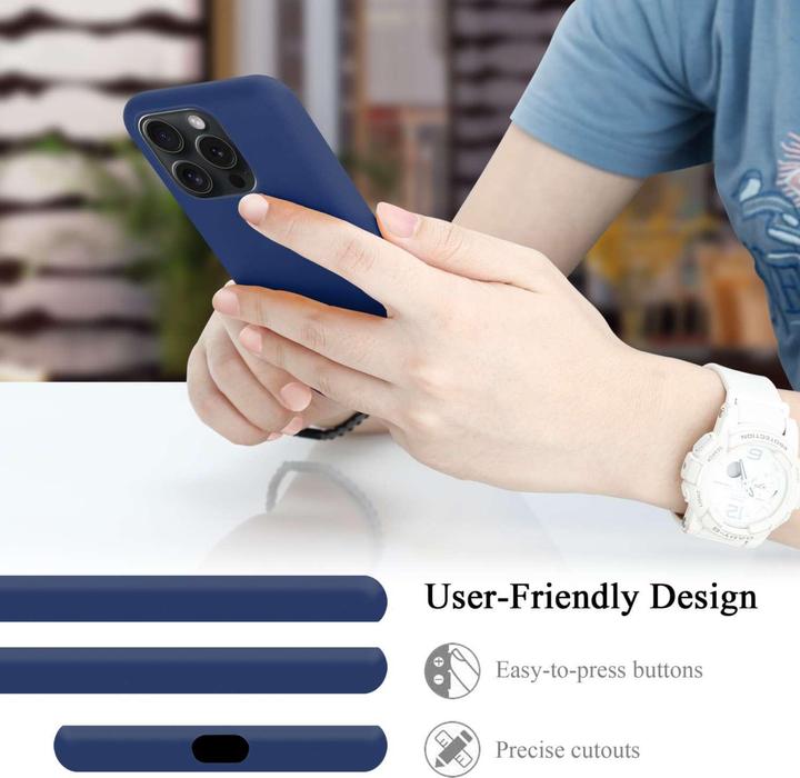 Actual product image Cadorabo Bumper Case for Apple iPhone 15 PRO MAX TPU Liquid Silicone Cover for Apple iPhone 15 PRO MAX (Apple iPhone 15 Pro Max)