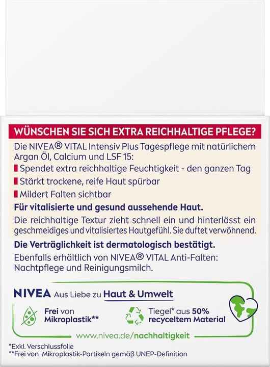 Actual product image NIVEA Vital Anti-Age extra reichhaltige Tagescreme LSF 15 (50 ml, Day cream, SPF 15)