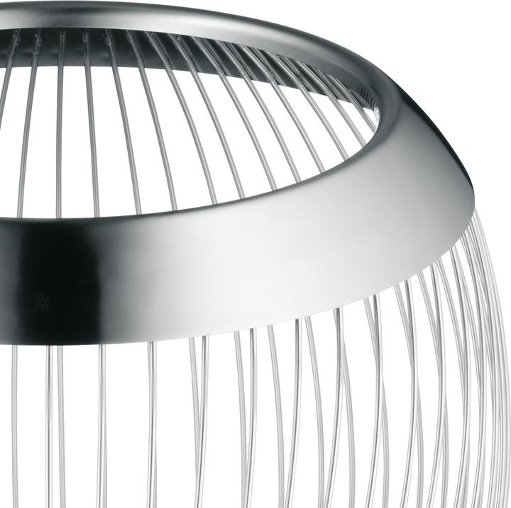 Productafbeelding WMF Fruitmand Grote Decoratieve Fruitschaal Broodmand 19cm Lounge Roestvrij Staal Mat (28,5 x 29 x 29 cm)