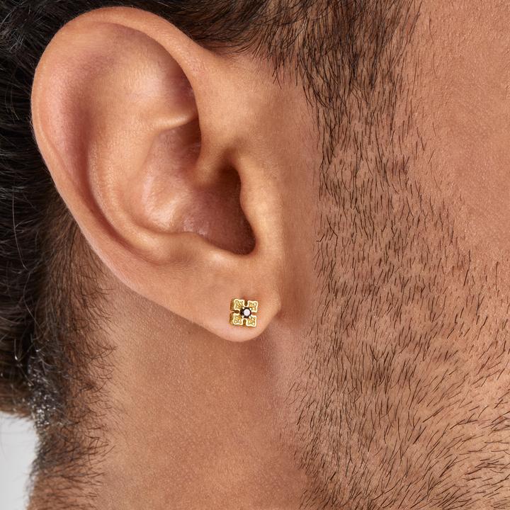 Actual product image Thomas Sabo Stud earrings royalty gold (750 yellow gold gilding, 925 sterling silver)