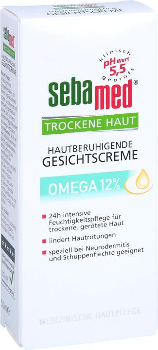 Produktbild Sebamed Trockene Haut Omega 12% Gesichtscreme, 50 ml CRE (50 ml, 24h Creme)