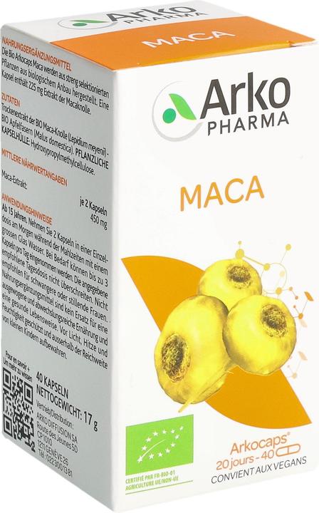 Actual product image Arkopharma Arkocaps Bio Maca Kapseln (40 pcs., Capsules)