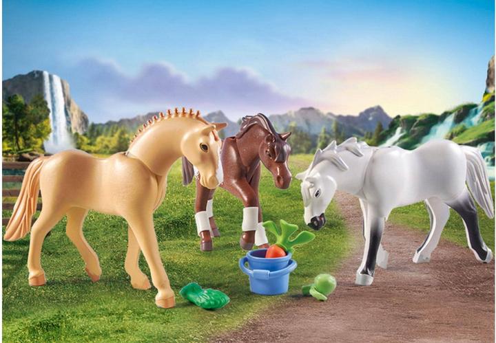 Image du produit Playmobil 3 chevaux : Morgan, Quarter Horse & Arabe Shagya (71356, Playmobil Chevaux de la cascade)