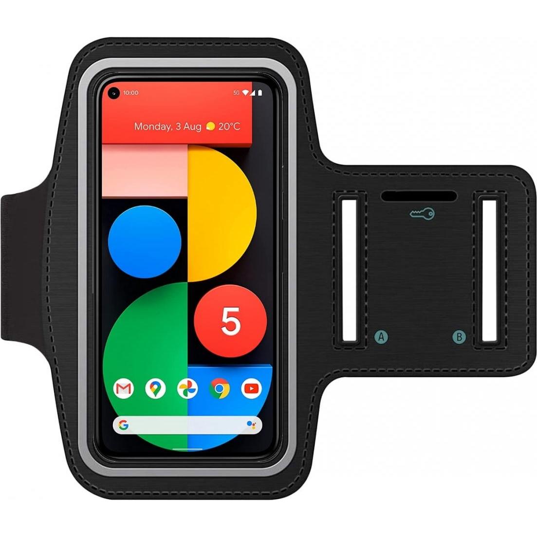 SmartFitness Google Pixel 5 Handy Sport Armband, Smartphone Sportarmband, Schwarz