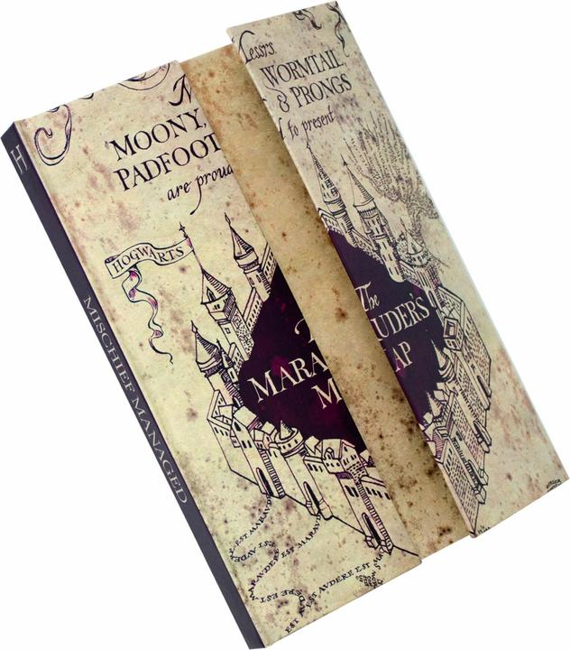 Actual product image Blue Sky Harry Potter bloc-notes magnétique A5 Marauders Map (carton de 6) (A5, Lined, Hardcover)