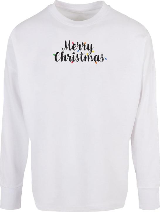 Produktbild Merchcode Merry Christmas Lights Oversized Cut On Sleeve Longsleeve - 115085 (M)
