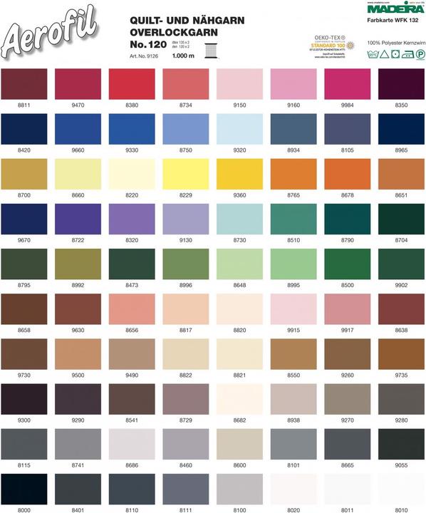 Produktbild Madeira Aerofil Stärke 120 1000 m (1000 m)