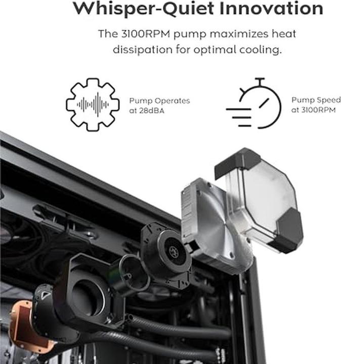 Produktbild Montech HyperFlow Silent 360 (schwarz)