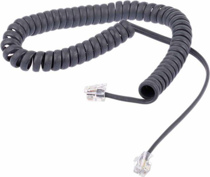 Actual product image RS PRO Telephone handset connecting cable 2.5m grey