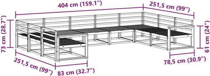 Produktbild vidaXL Outdoor-Sofagarnitur