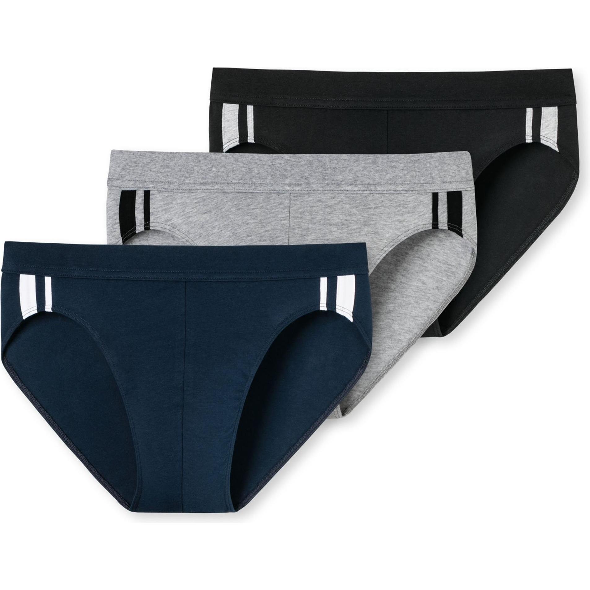 Schiesser, Herren, Unterhosen, Slips, Mehrfarbig, (3XL, 3er Pack)