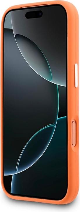 Actual product image Lacoste 17 Pro Back-Cover hul - MagSafe - Metal Edges And Logo - Orange (Apple iPhone 17 Pro)