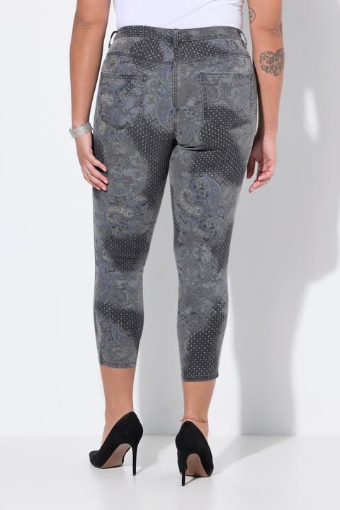 Actual product image Miamoda Skinny-Jeans, Slim Fit, Print mit Ziersteinchen (56)