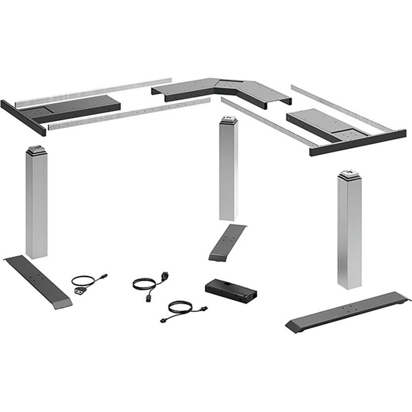 Hettich, Tischbeine + Tischgestell, Tischgestell-Set 90°-Winkel LegaDrive