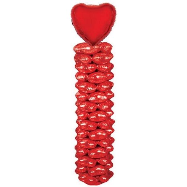 Espa Ballon Säule ca. 170cm mit 16 Folienballons Love Herz (85358)