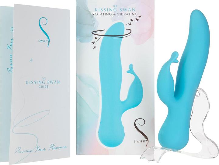 Immagine prodotto Swan Il Cigno Baciante Rotante e Vibrante Blu