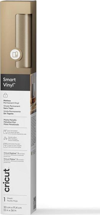 Actual product image Cricut Smrtvnl P Mat Metal Champagne 13in X 3ft