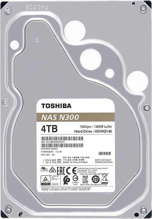 Actual product image Toshiba N300 (4 TB, 3.5", CMR)