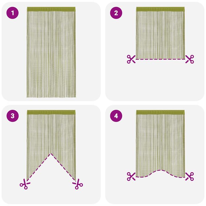 Produktbild vidaXL Fadenvorhang (100 x 250 cm)