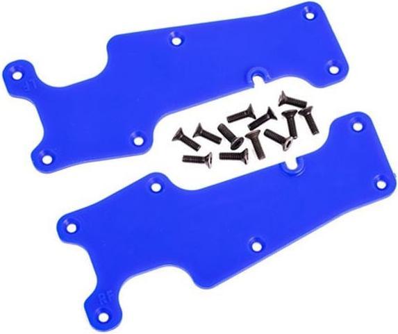 Actual product image Traxxas wishbone cover blue front l/r + screws