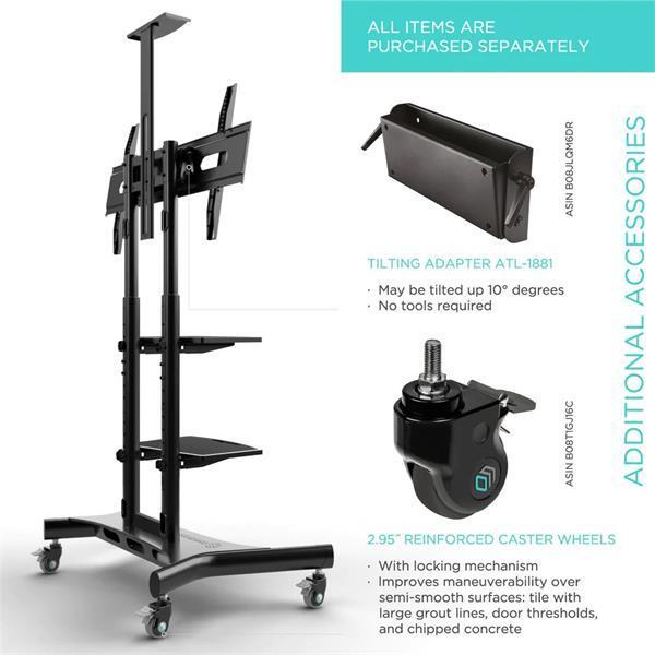 Onkron TV mobile stand for 50 - 83