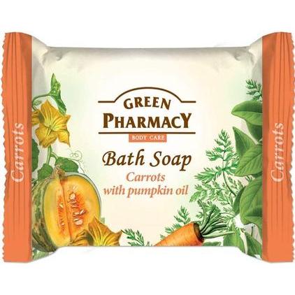 Schubiger, Sali + Bolle da bagno, Green Pharmacy Bath Soap Bar Carrots With Pumpkin Oil 100g (Praline da bagno)