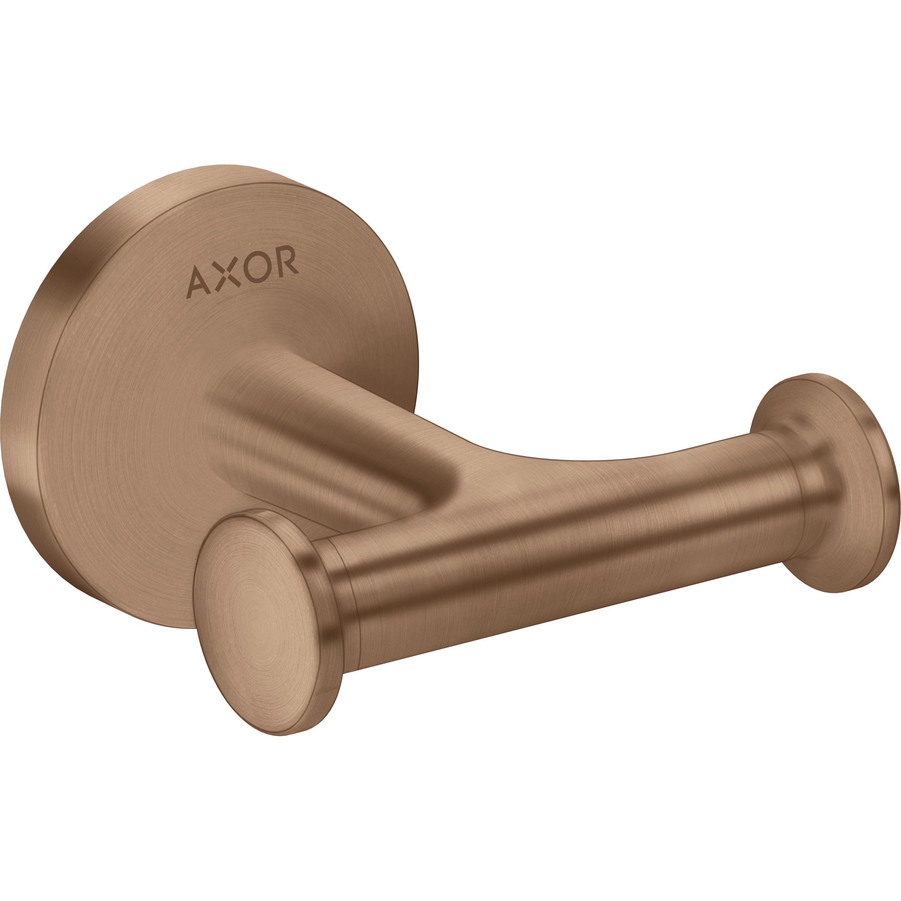 hansgrohe, Handtuchhalter + Handtuchhaken, Handtuchhaken Axor Universal Circular doppelt brushed red gold