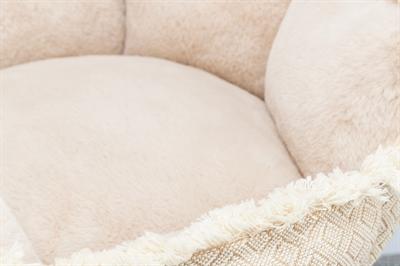 Actual product image Trixie Boho bed, square, 50 × 50 cm, beige (Cat)