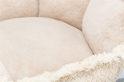 Actual product image Trixie Boho bed, square, 50 × 50 cm, beige (Cat)
