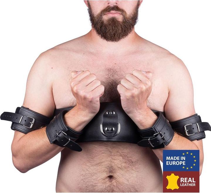 Actual product image The Red Leather cuffs