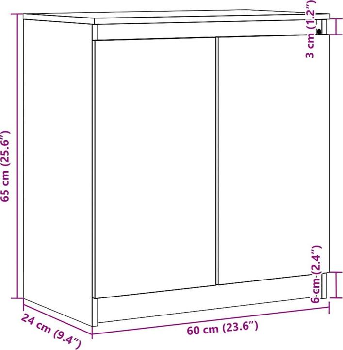 Image du produit vidaXL Arabella (60 x 36 x 65 cm)