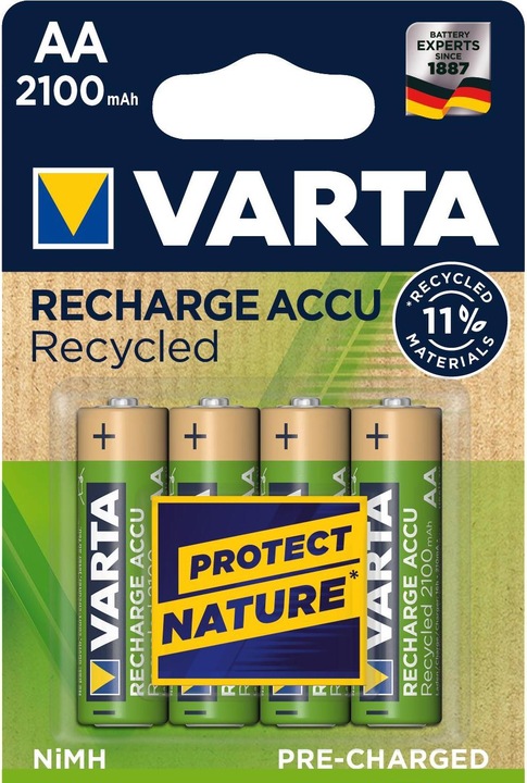 Varta Recharge Accu Recycled (4 pcs., AA, 2100 mAh)