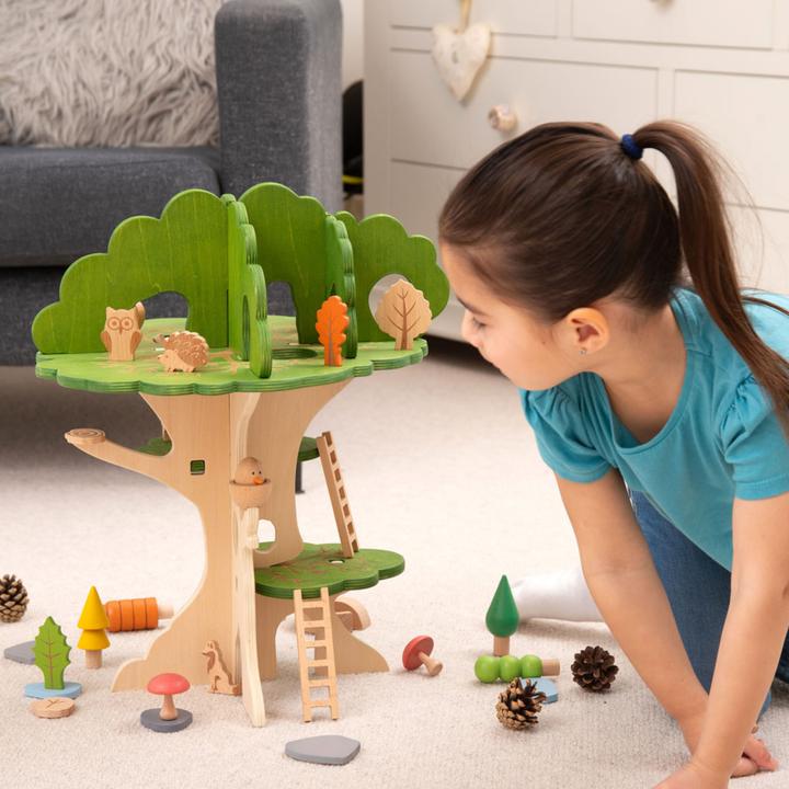 Image du produit TickiT Maison dans l'arbre en bois (15 pièces)