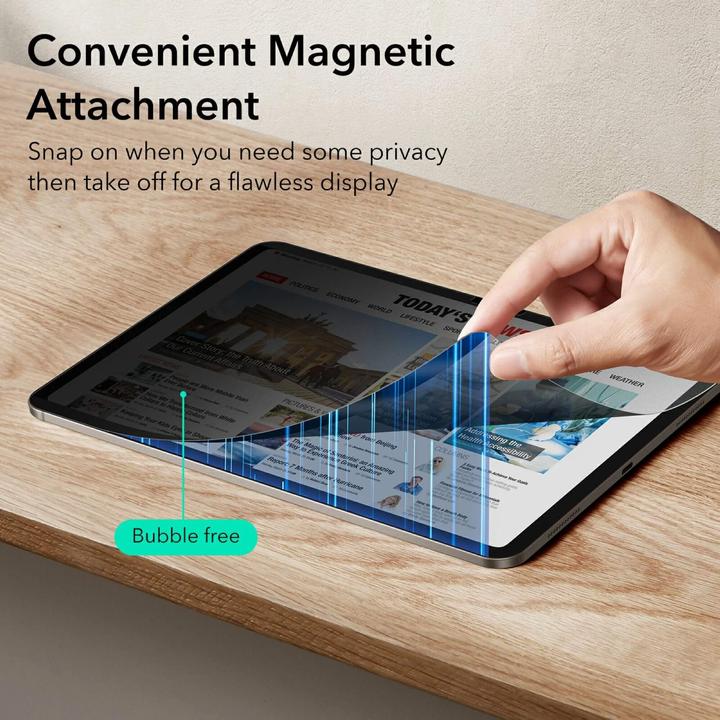 Actual product image ESR Magnetic (removable) privacy screen protector (1 Piece, iPad Air 11 2024 (M2))