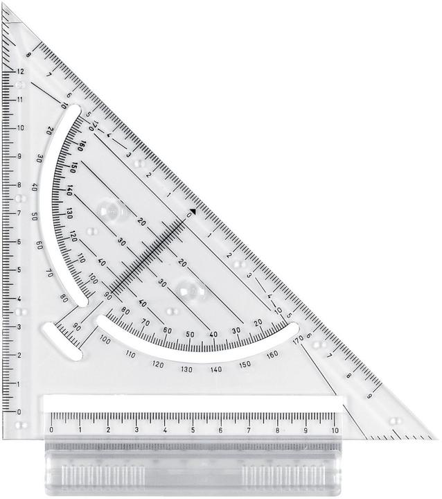 Actual product image Aristo Quick drawing triangle (17 cm, Plastic)